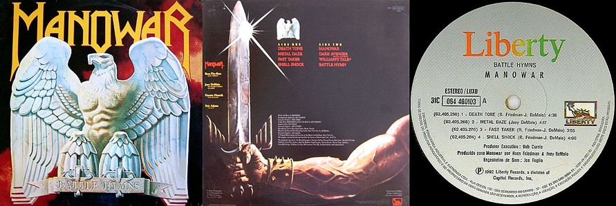 Manowar - Battle Hymns (Original Vinyl)