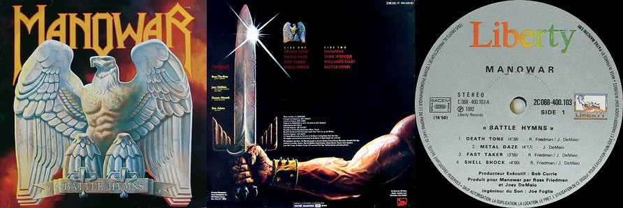 Manowar - Battle Hymns (Original Vinyl)