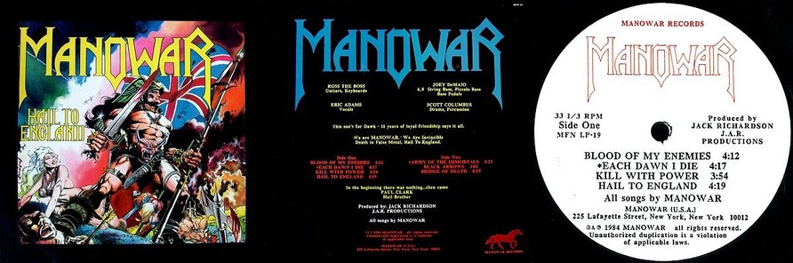 Manowar - Hail To England (Bootlegl Vinyl)