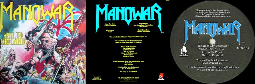 Manowar - Hail To England (Original Vinyl)