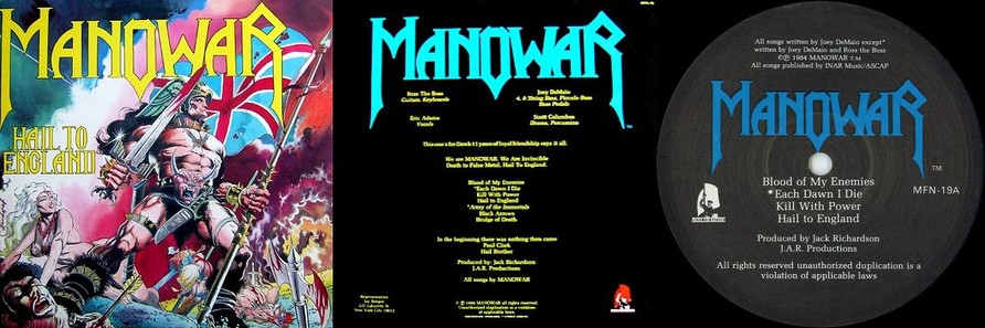 Manowar - Hail To England (Original Vinyl)