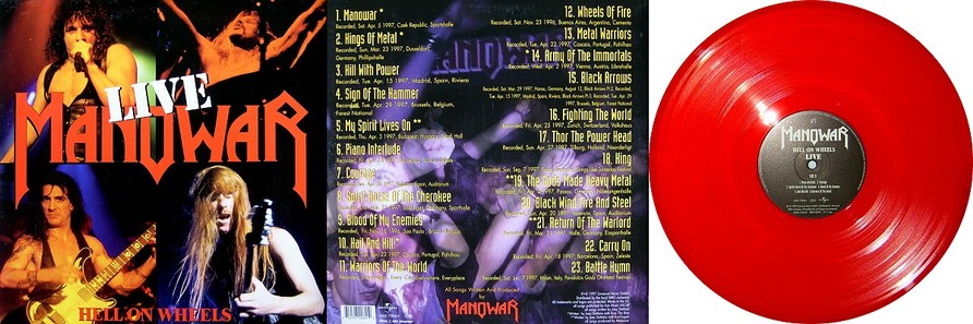 Manowar - Hell On Wheels Live (Original Vinyl)