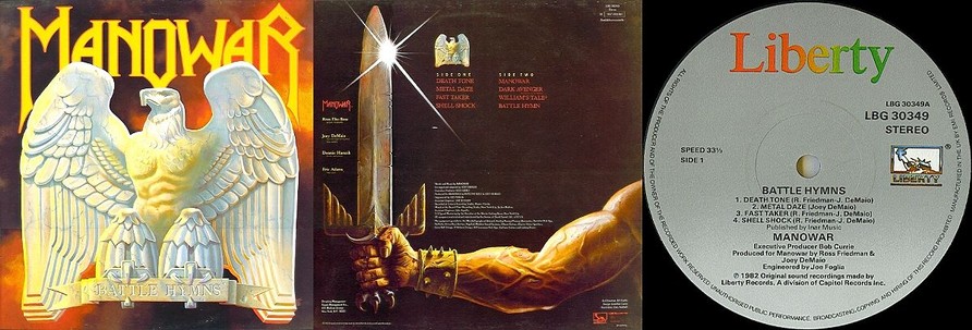 Manowar - Battle Hymns (Original Vinyl)