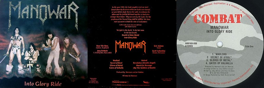 Manowar - Into Glory Ride (Original Vinyl)