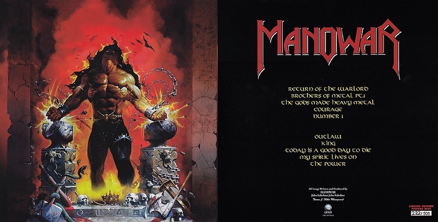 Manowar - Louder Than Hell Inlay