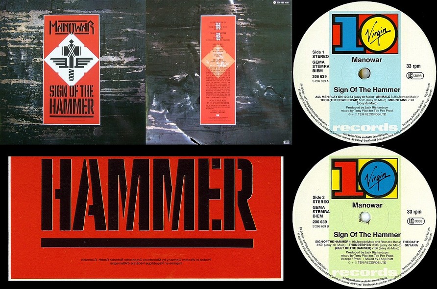 Manowar - Sign Of The Hammer (Original Vinyl)